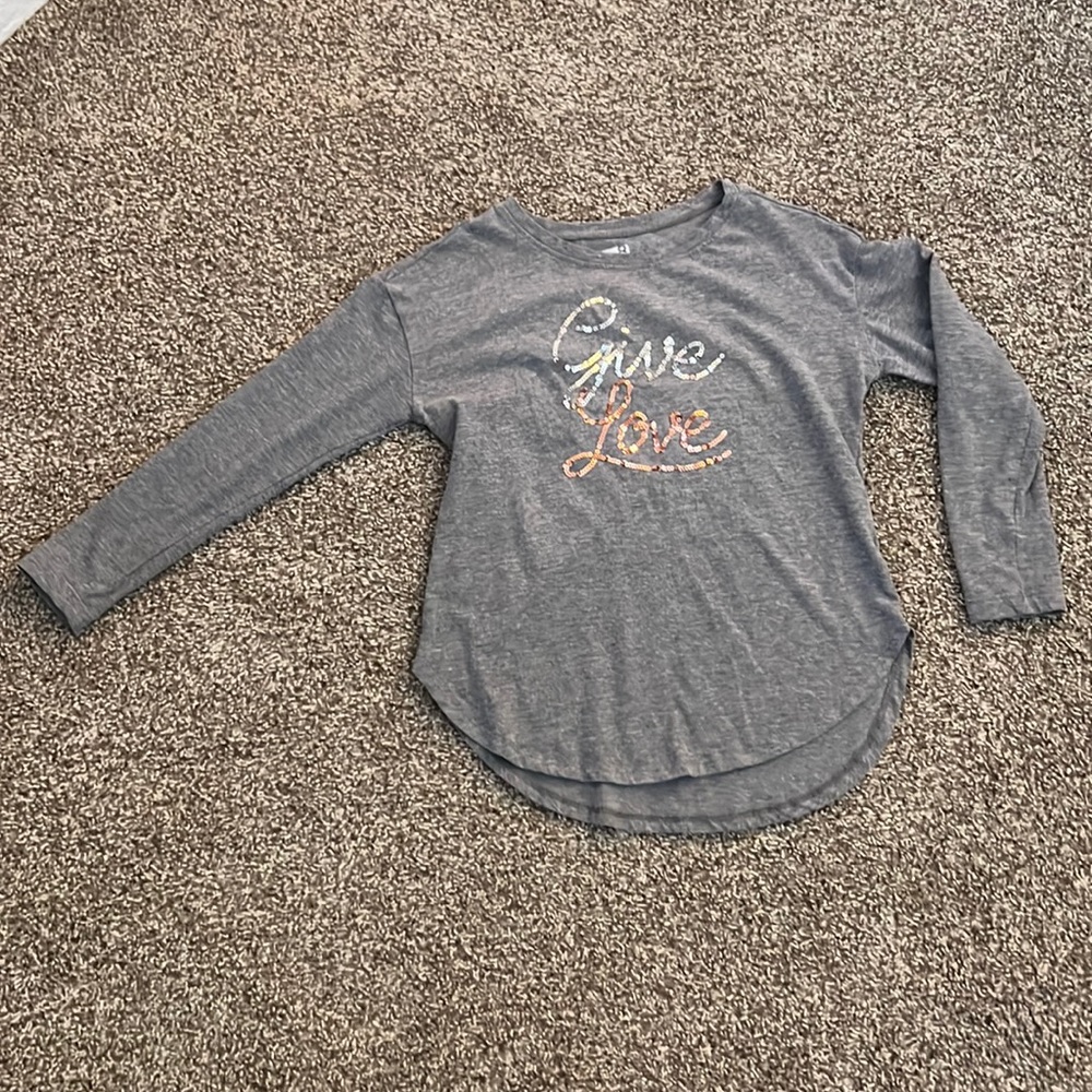 Crazy eight gray shirt size 78 in girls